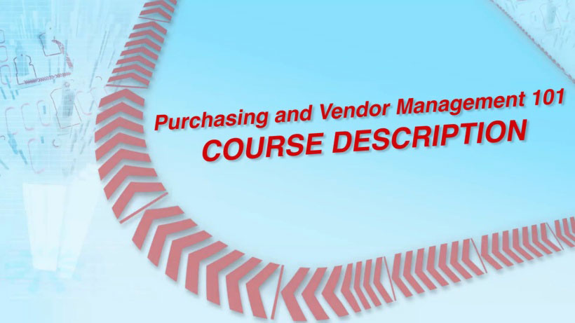 View Purchasing and Vendor Management 101 Video Demonstration